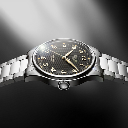 KUOE ROYAL SMITH 90-006 Breguet Numerals - 35 mm - Black Dial