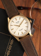KUOE ROYAL SMITH 90-006 Gold Ivory - leather bracelet "Tan"