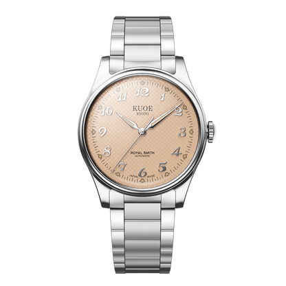 KUOE ROYAL SMITH 90-006 Breguet Numerals - 35 mm - Dusty Pink Dial