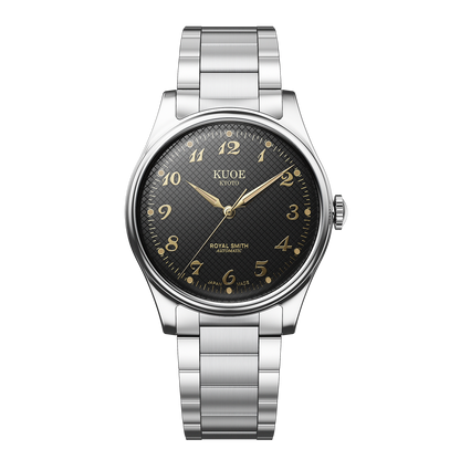 KUOE ROYAL SMITH 90-006 Breguet Numerals - 35 mm - Black Dial