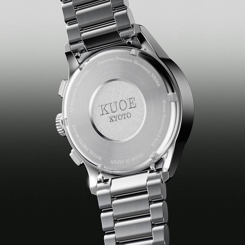 KUOE OLD SMITH 90-012 Automatik-Chronograph 37 mm - grünes Zifferblatt