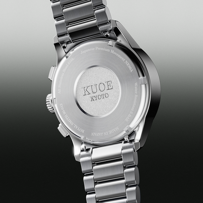KUOE OLD SMITH 90-012 Automatik-Chronograph 37 mm - grünes Zifferblatt