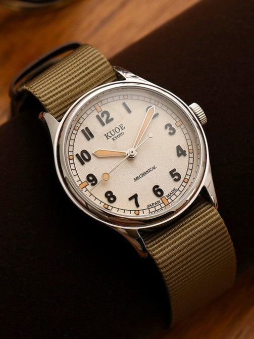 KUOE OLD SMITH 90-002 38 mm (Set mit Natoarmband Khaki+Black)
