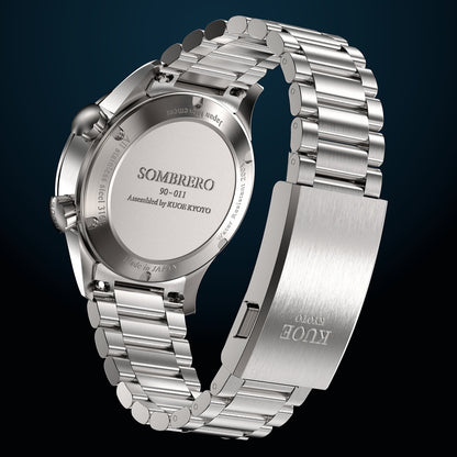 KUOE SOMBRERO 90-011, 38 mm, Gradation Linen Textured Dial, 20 BAR Wasserdicht