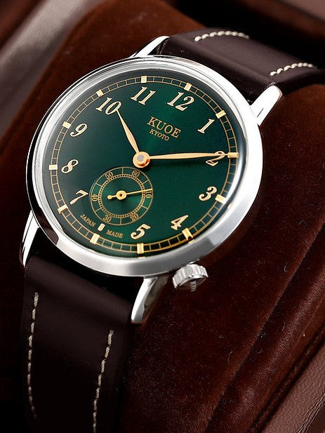 KUOE OLD SMITH 90-007 Automatic - 35 mm - green sunray dial