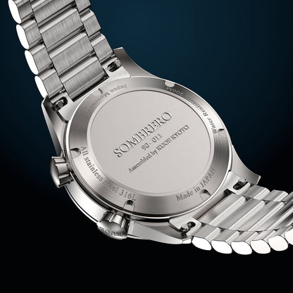KUOE SOMBRERO 90-011, 38 mm, Gradation Linen Textured Dial, 20 BAR Wasserdicht