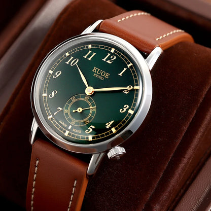 KUOE OLD SMITH 90-007 Automatic - 35 mm - green sunray dial KUOE OLD SMITH 90-007 Automatic - 35 mm - green sunray dial