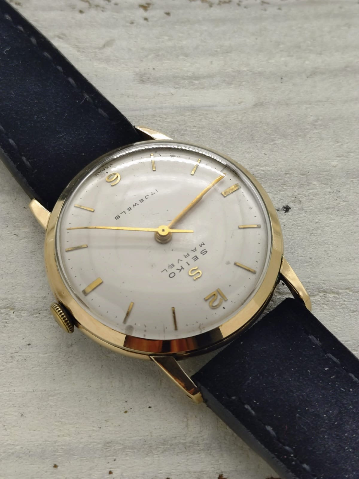 Seiko Marvel – Ref. J13010 – Manual wind, 17 jewels, Suwa Seikosha – 14K gold-filled – January 1958 – freshly serviced