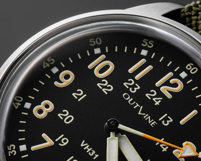 Outline Military Typ 1950 - Black - 24H