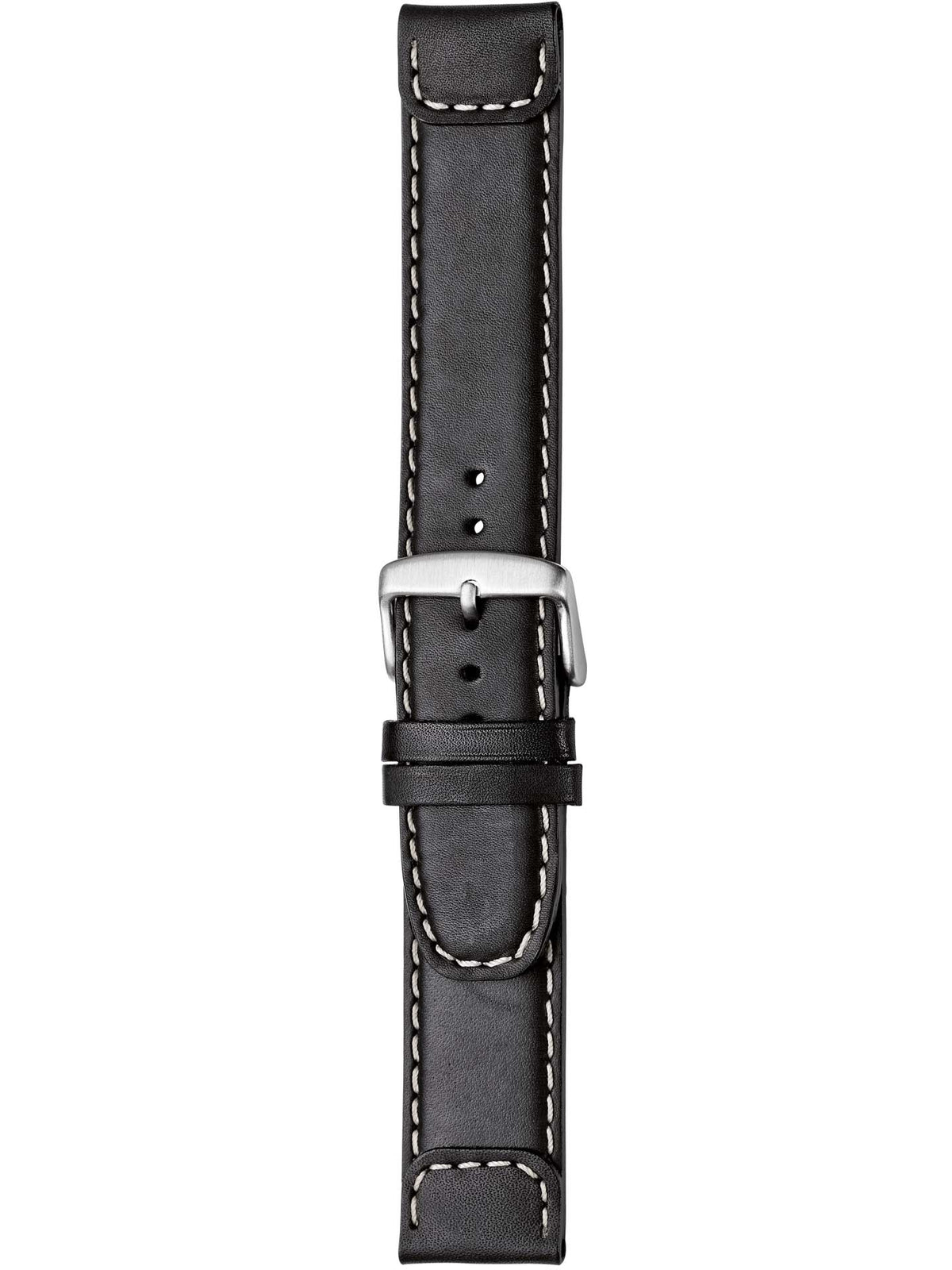 Herzog Soft-Vintage Lederarmband Schwarz