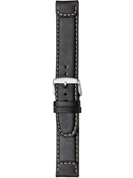 Herzog Soft-Vintage Lederarmband Schwarz