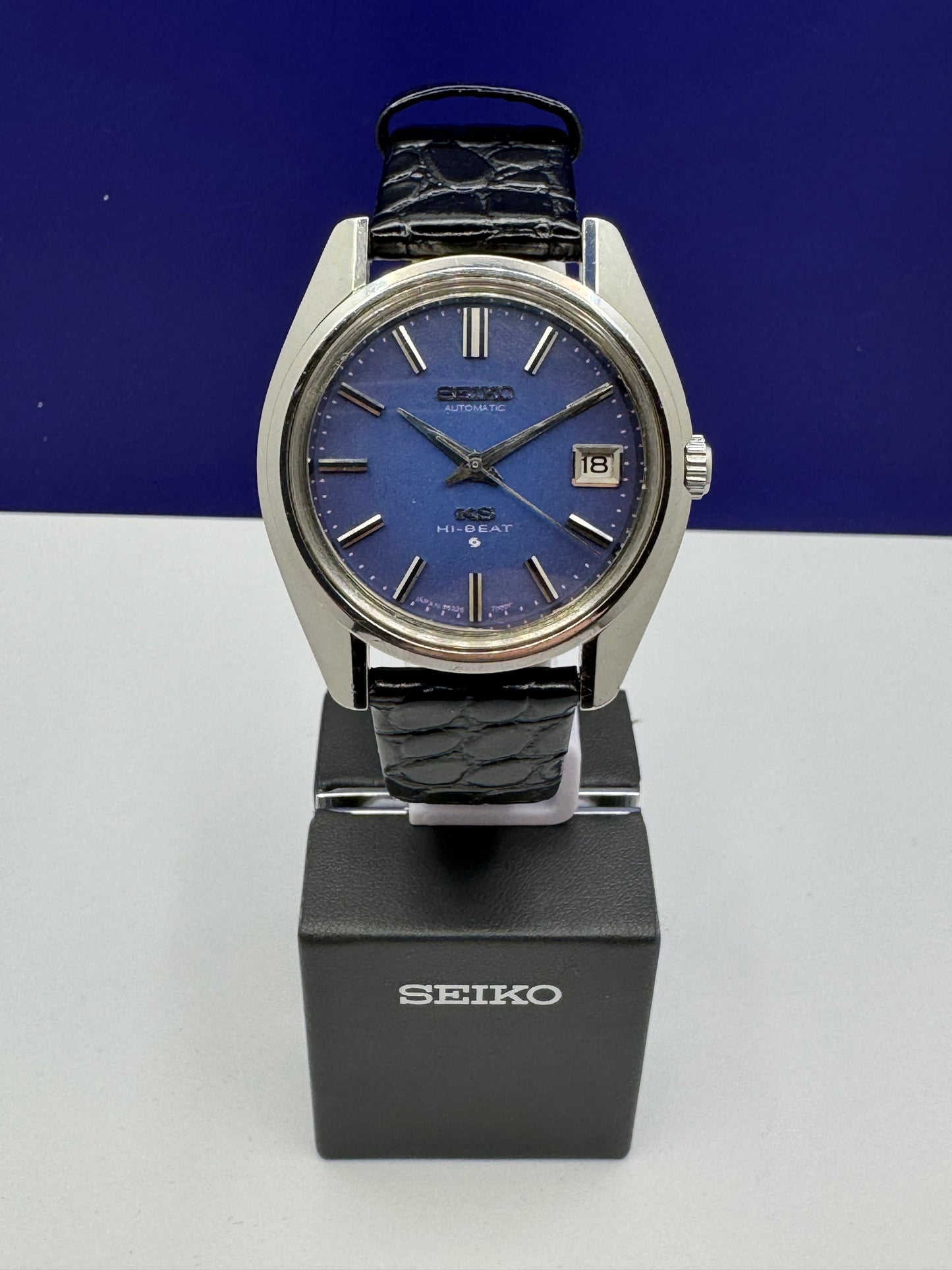 King Seiko 5625-7000 Hi-Beat – seltenes blaues Zifferblatt (Juni 1970), im Januar 2026 komplett revidiert