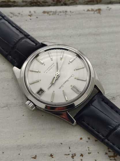 Citizen Homer Date « Parawater » – Réf. 63-1019 – Calibre Homer, 17 rubis, remontage manuel – Acier inoxydable – Mars 1969 – fraîchement révisée