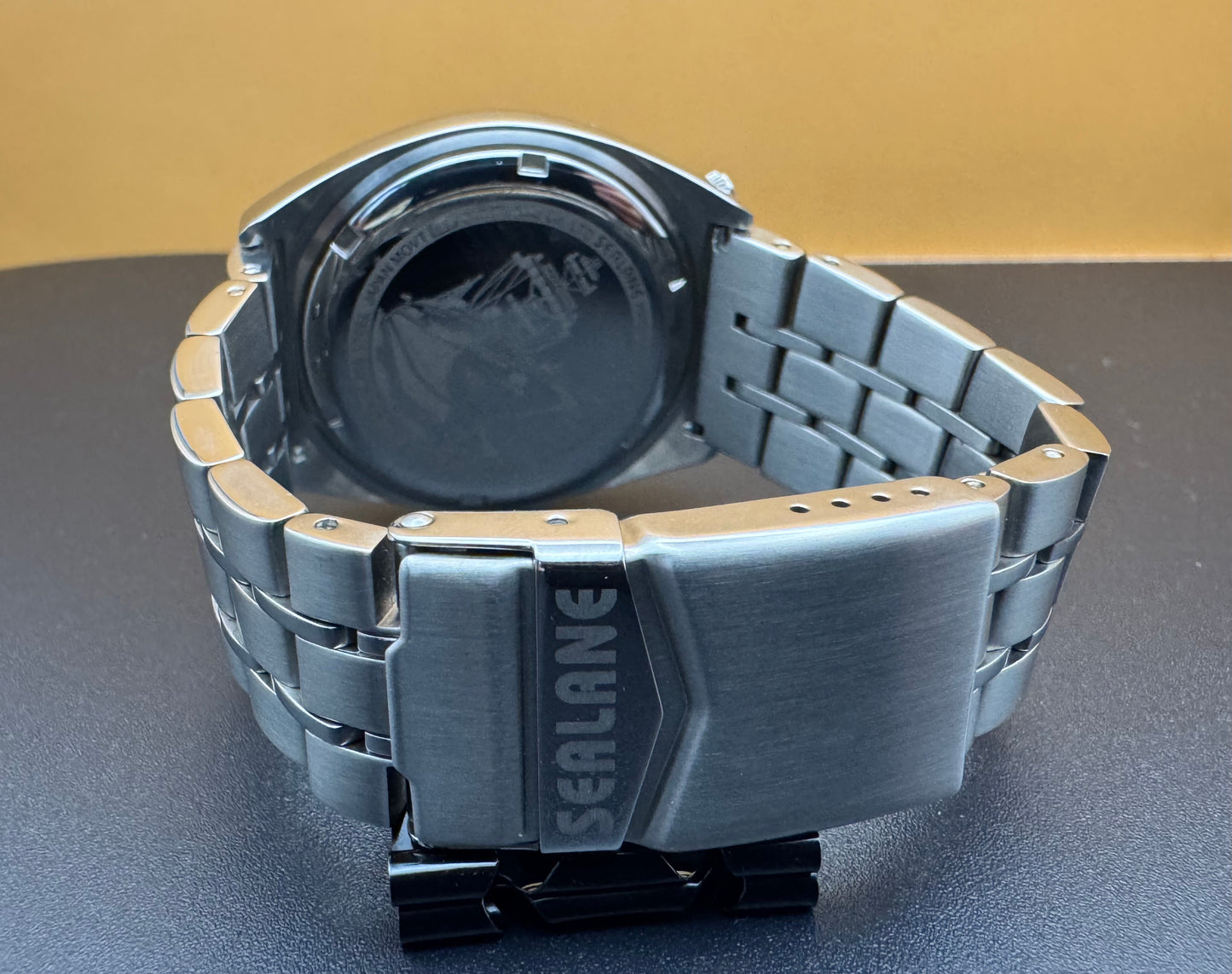 Sealane SE08-IA 1/20 Sec Chronograph Yellow Dial (Japan, Sun Flame Co., Ltd.)