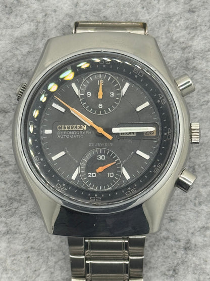 Citizen Chronograph Automatic – Caliber 8110 – Day/Date, Inner Rotating Bezel – October 1970 - Original Steel Bracelet
