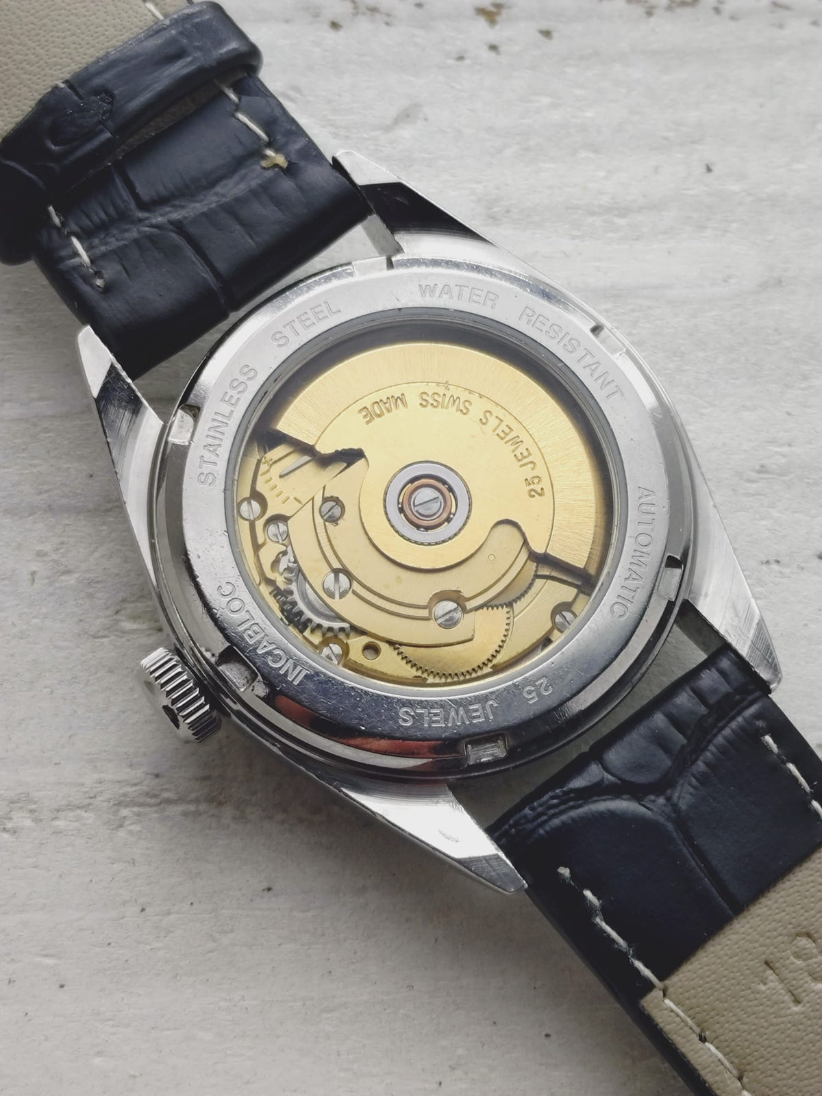 Nova Dona Autodate – Japan's first magazine project watch – ETA 2824-2, exhibition case back – Serviced early 2026