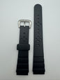 Original Seiko Diver Watch Strap DAL5 (18–16 mm) – black, without spring bars (JDM)