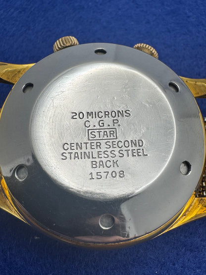 Citizen Alarm – 4 Zeiger, Parashock, 17 Jewels – Ref. 15708, vergoldet 20 μ – Handaufzugswecker der 1960er
