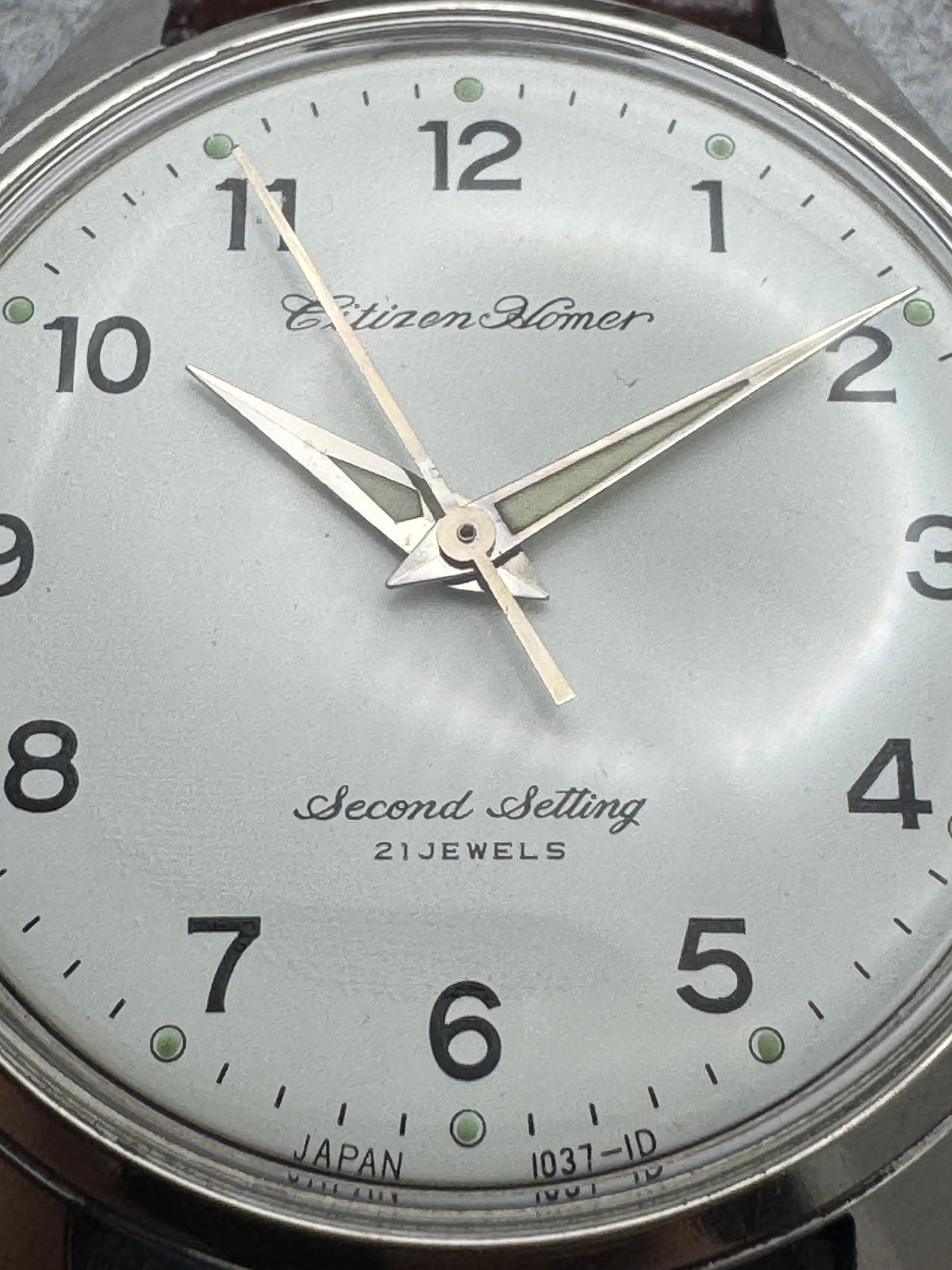 Citizen Homer Second Setting – 21 Jewels – JNR Railway Watch – Shōwa 44 / 1969 – originale Eisenbahner-Dienstuhr - frisch revidiert