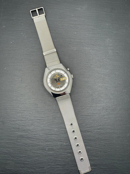 Ricoh Automatic Day-Date, 17 Jewels, schwarzes Zifferblatt mit römischer Minuterie, frisch in Japan revidiert