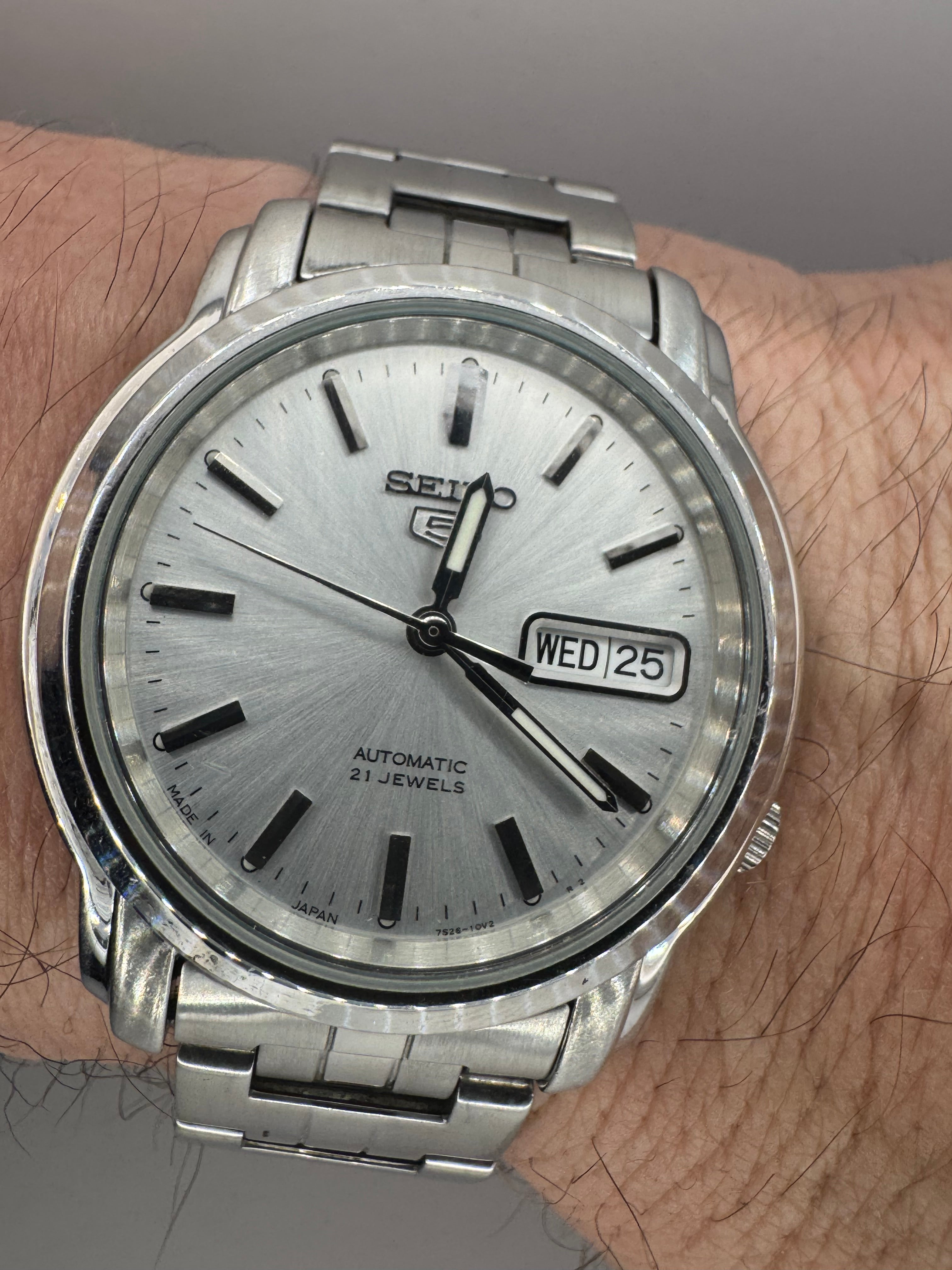 Seiko 5 Automatic SNKL81 (7S26-03S0) - approx. 2005-2010 – Silver