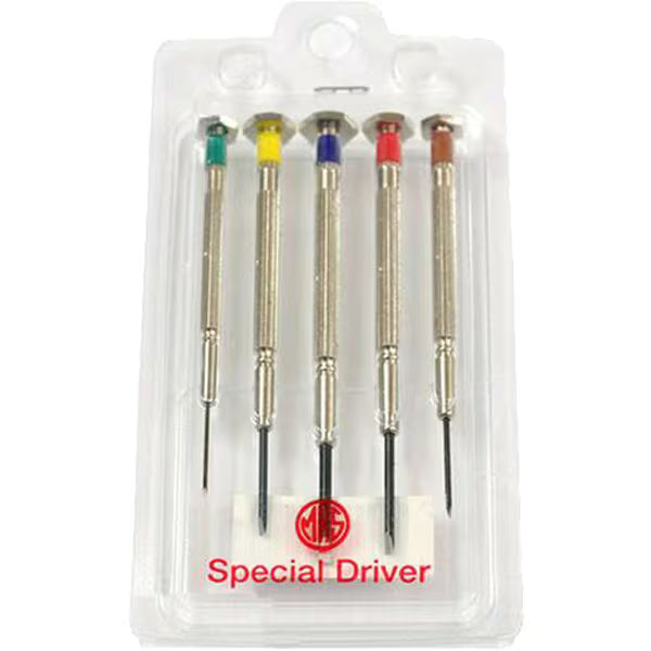 MKS Meikosha – 5-teiliges Präzisions-Schlitzschraubendreher-Set