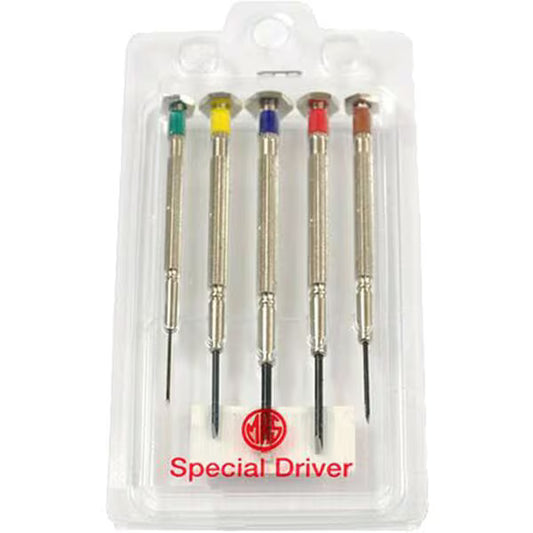 MKS Meikosha – 5-teiliges Präzisions-Schlitzschraubendreher-Set