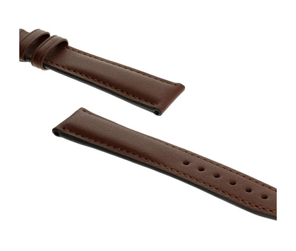 RIOS1931 Echt-Kalbsleder-Uhrenarmband (Mahagoni) - 21mm - Länge M