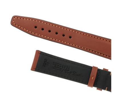 Bracelet de montre RIOS1931 en cuir de veau véritable (cognac) - 21 mm - Longueur M
