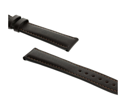 RIOS1931 Genuine Calfskin Leather Watch Strap (Mocha) - 21mm - Length M