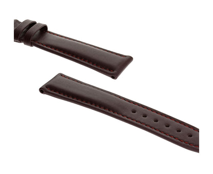 RIOS1931 Echt-Kalbsleder-Uhrenarmband (Bordeaux) - 21mm - Länge M