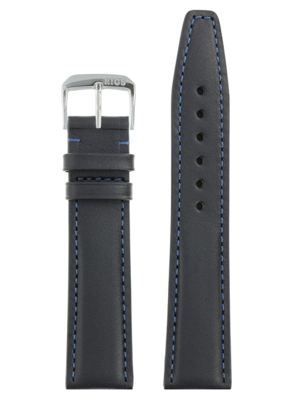 RIOS1931 Echt-Kalbsleder-Uhrenarmband (Ozeanblau) - 21mm - Länge M