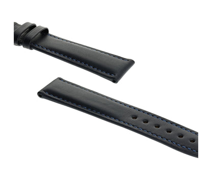 RIOS1931 Echt-Kalbsleder-Uhrenarmband (Ozeanblau) - 21mm - Länge M