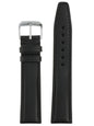 RIOS1931 Echt-Kalbsleder-Uhrenarmband (Schwarz) - 21mm - Länge M
