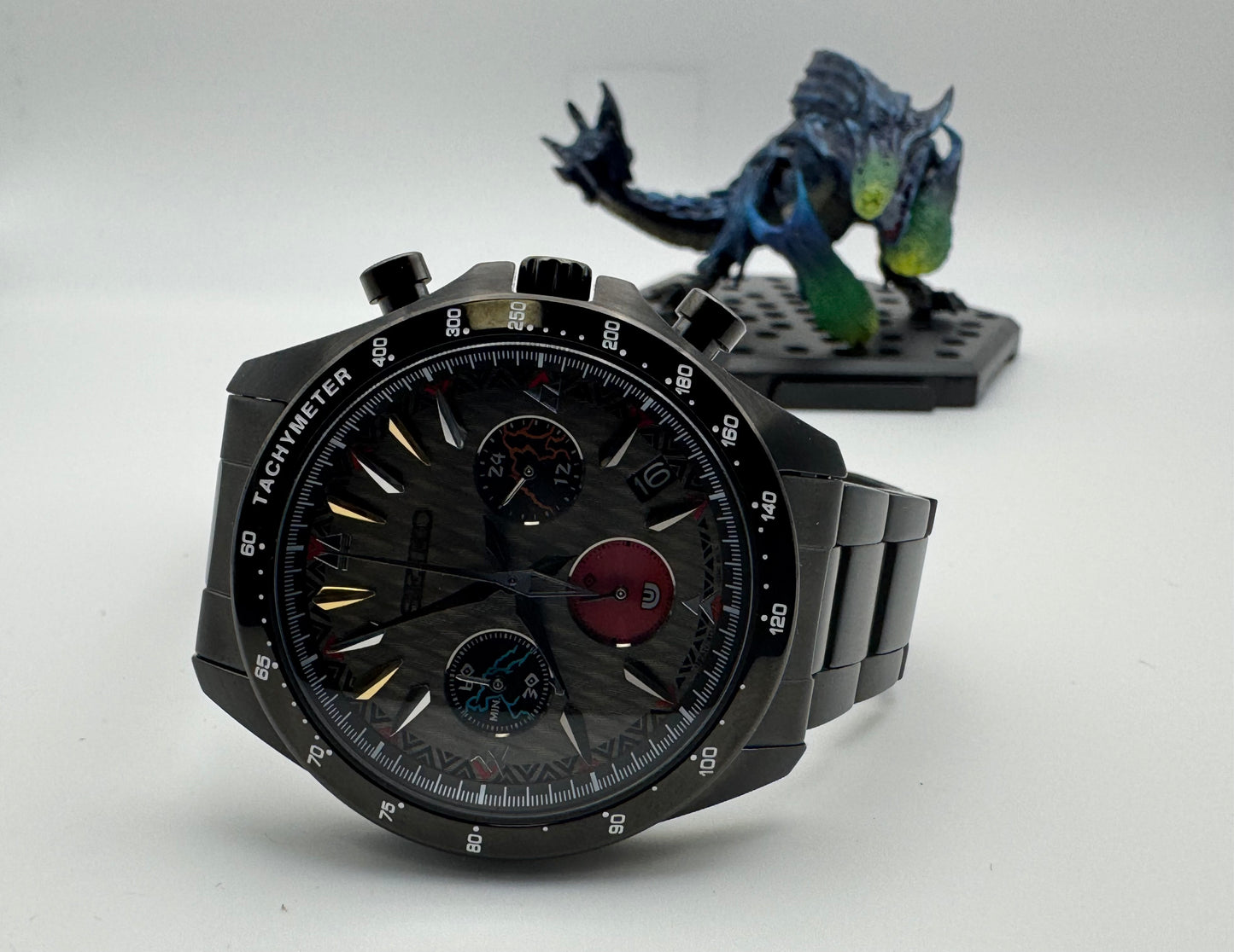 Seiko × Monster Hunter 20th Anniversary “Alatreon” Limited Edition – Ref. 8T63-03E0 (Full Set)