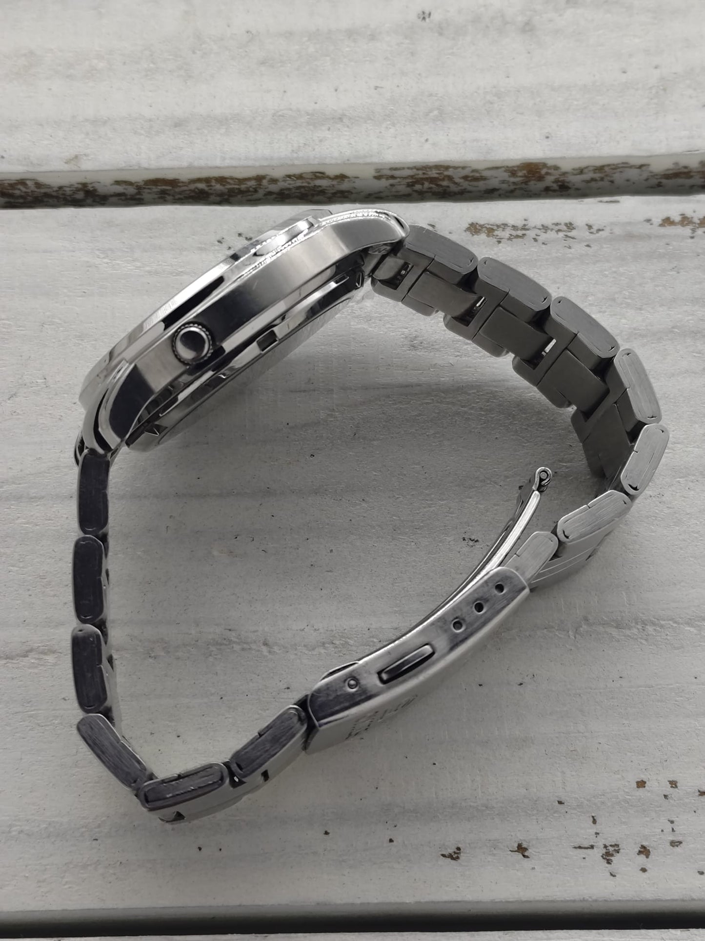 Seiko 5 Automatic SNKL81 (7S26-03S0) -ca. 2005-2010 – Silbernes Sunburst-Zifferblatt & Tag/Datum – 21 Jewels, Made in Japan