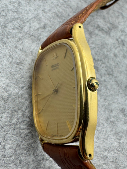Seiko Galaxy Quartz Ref. 5Y31-5160 – July 1989 – Cushion Case with Guilloche Dial