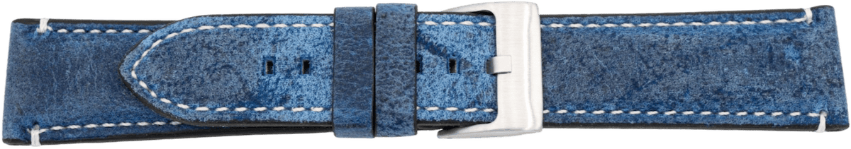PREMIUM Leather Watch Strap Antelope Chrono Blue 20mm