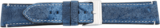 PREMIUM Leather Watch Strap Antelope Chrono Blue 20mm