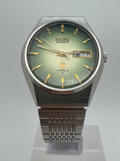 Seiko Type II Quarz Réf. 0903-8120 – Cadran vert – Novembre 1976 – révisée