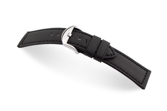 RIOS1931 Advance Uhrenarmband (Schwarz) - 20mm - Länge M