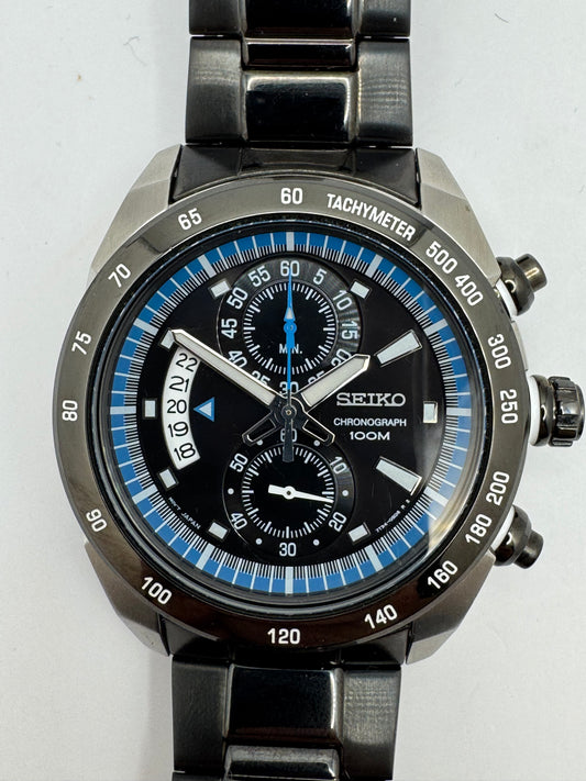 Seiko Chronograph 7T94-0AY0 – Quartz, tachymeter, 100 m – 43.5 mm – March 2008