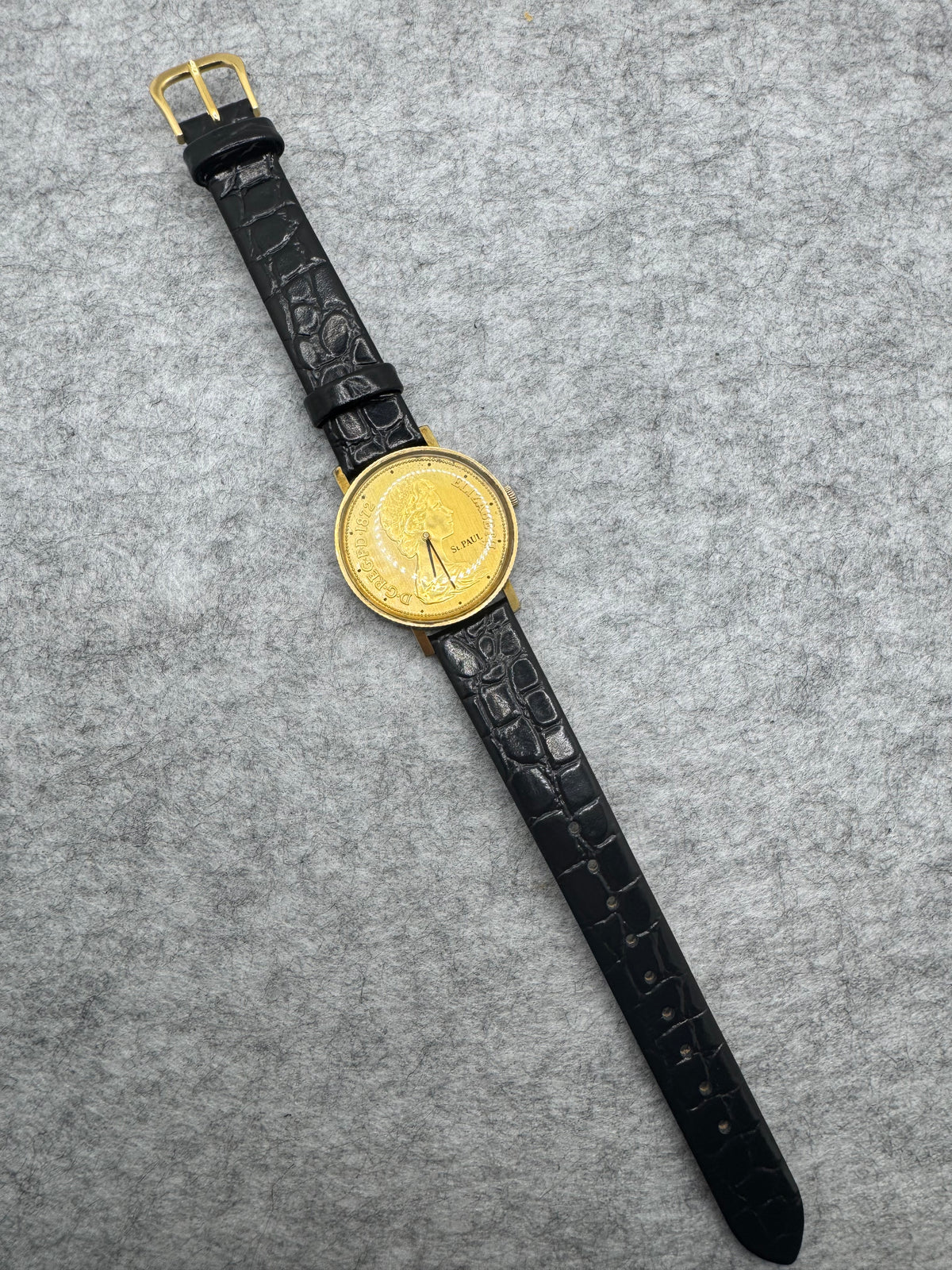 Orient Coin Watch I120-46101 – Cal. 12040, 21 Jewels Manual Wind – Coin Dial St Paul's Cathedral – 1970s