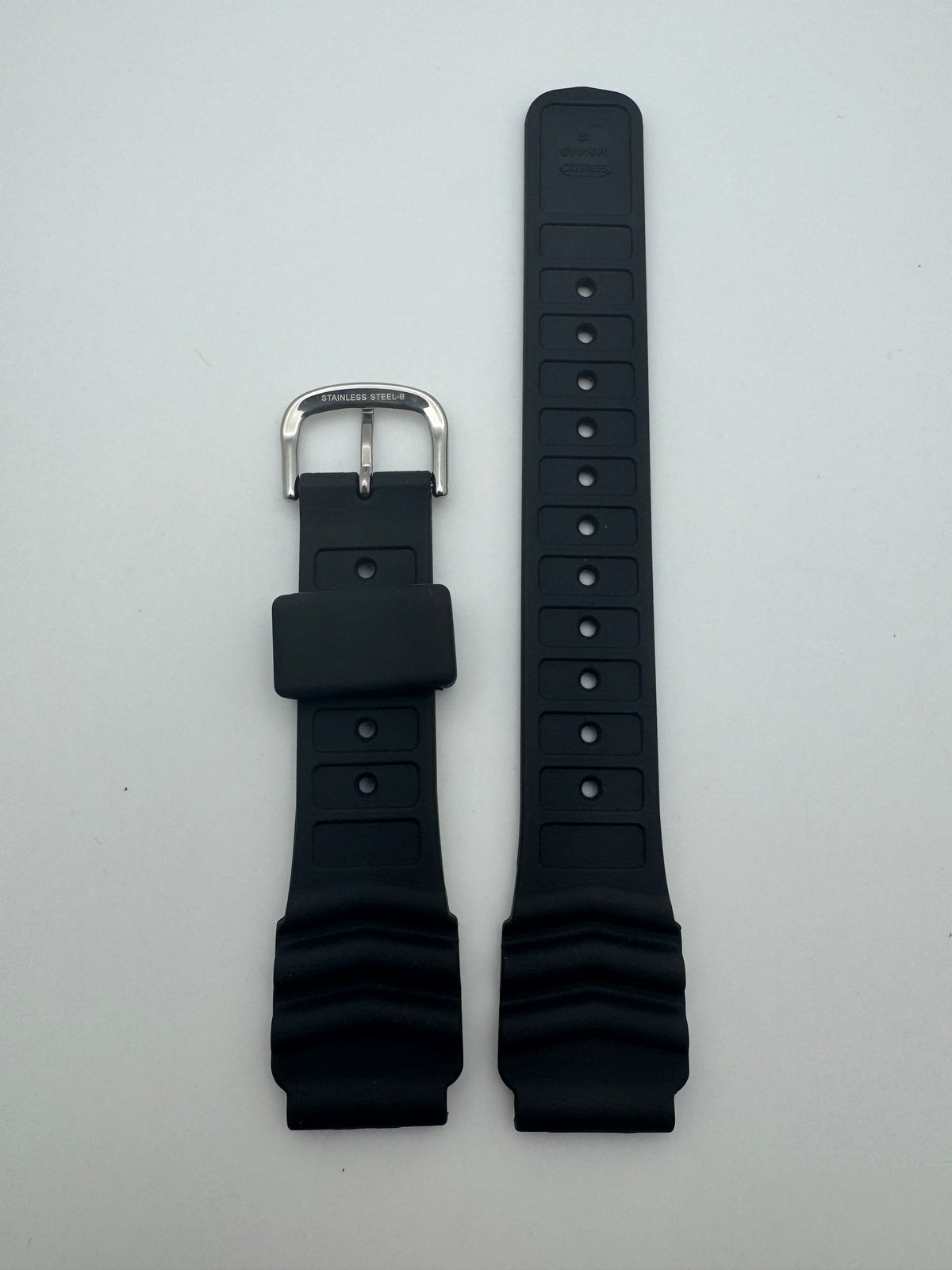 Original Seiko Diver-Armband DAH4BP (19–18 mm) – schwarz (JDM)