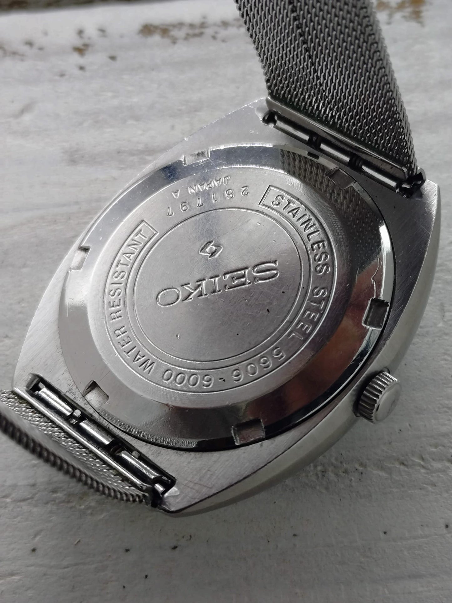 Seiko Lord Matic 5606-6000 – Aug. 1972 – schwarzes Dial, Day-Date, revidiert