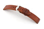 RIOS1931 Vintageleder-Uhrenarmband (Mahagoni) - 22mm - Länge M