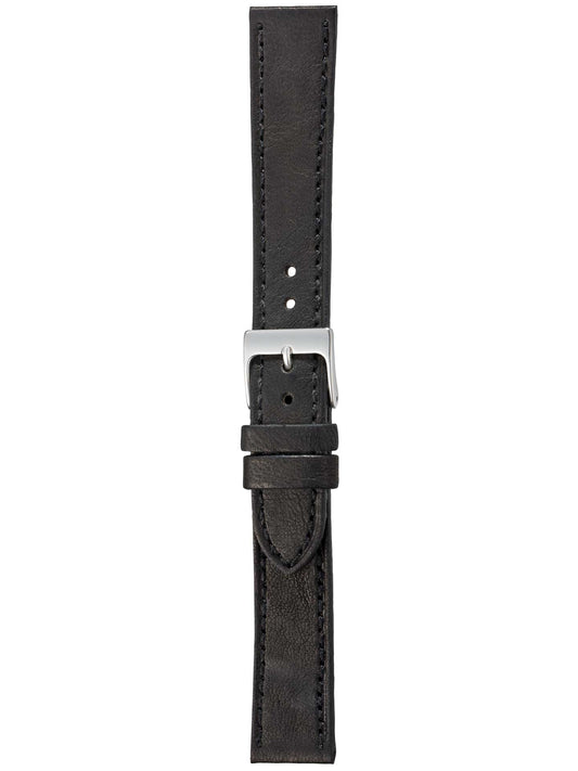 Herzog Piemont Lederarmband Schwarz