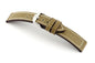RIOS1931 Echt Canvas Uhrenarmband (honig) - 20mm - Länge M