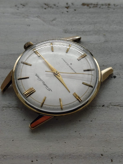 Seiko Liner « Diashock 23 Jewels » – Réf. J15007E – Calibre 3140, remontage manuel – Plaqué or – Début des années 1960 – Récemment révisée