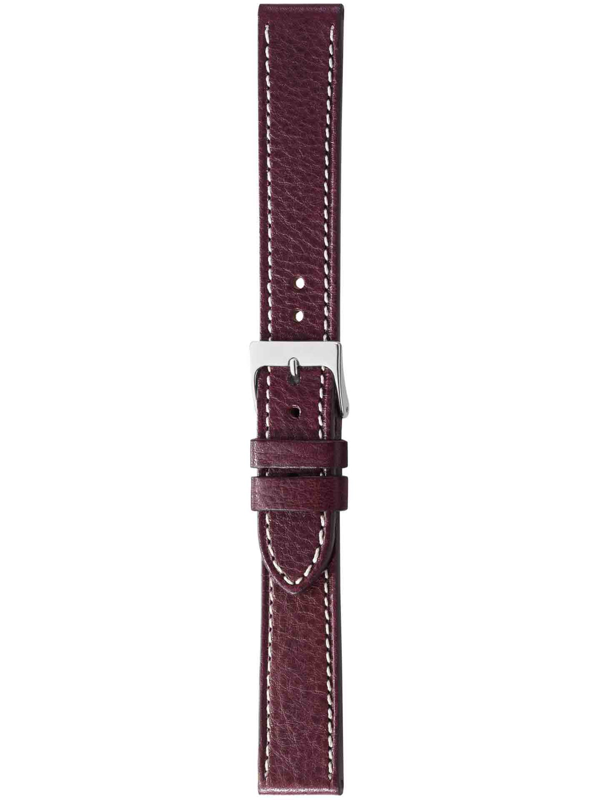 Herzog Naturale Lederarmband Burgund